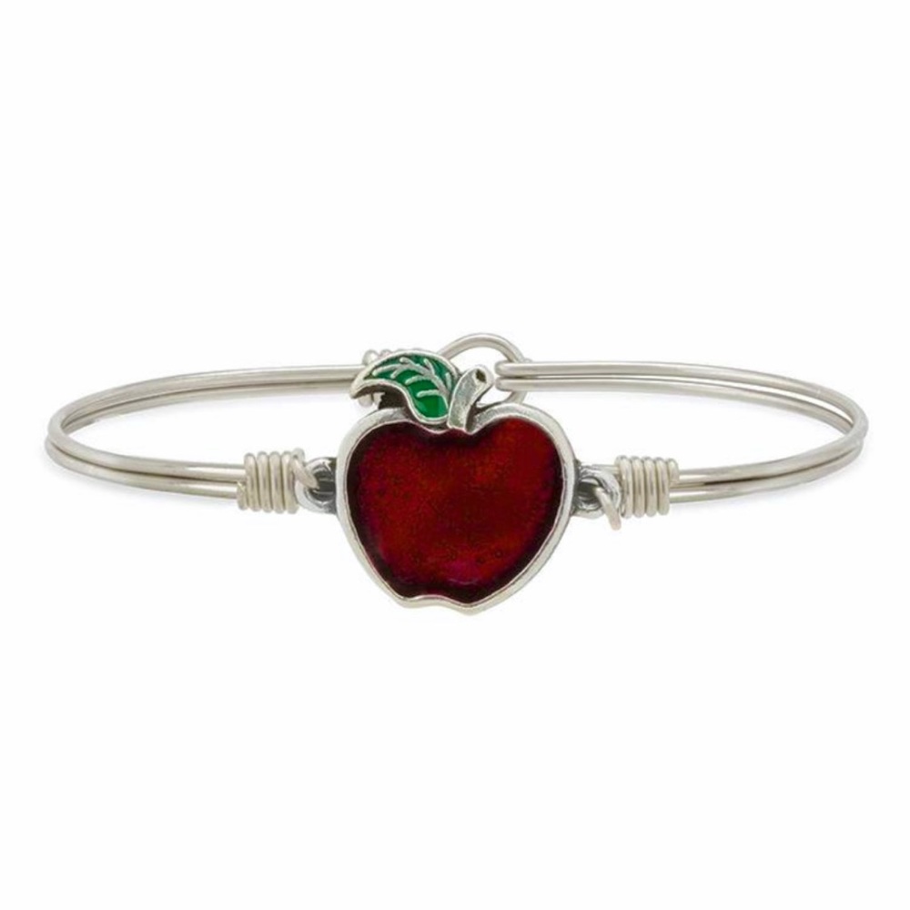 RED AUTUMN APPLE BANGLE BRACELET by Luca & Danni